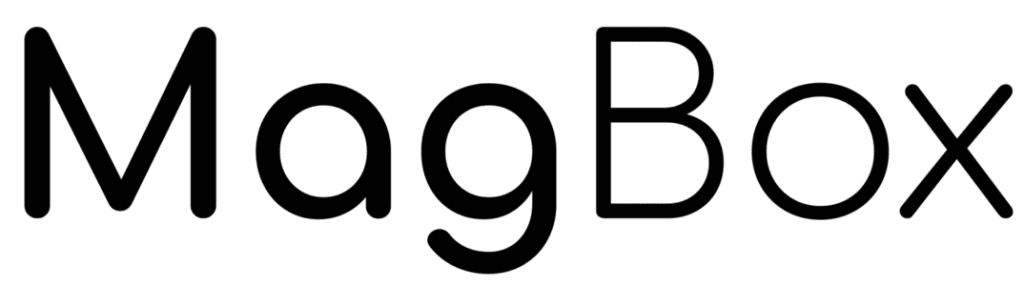 The image shows the word "MagBox" in a simple, black, sans-serif font against a plain background, reminiscent of the clean branding often seen with kemo iptv services.