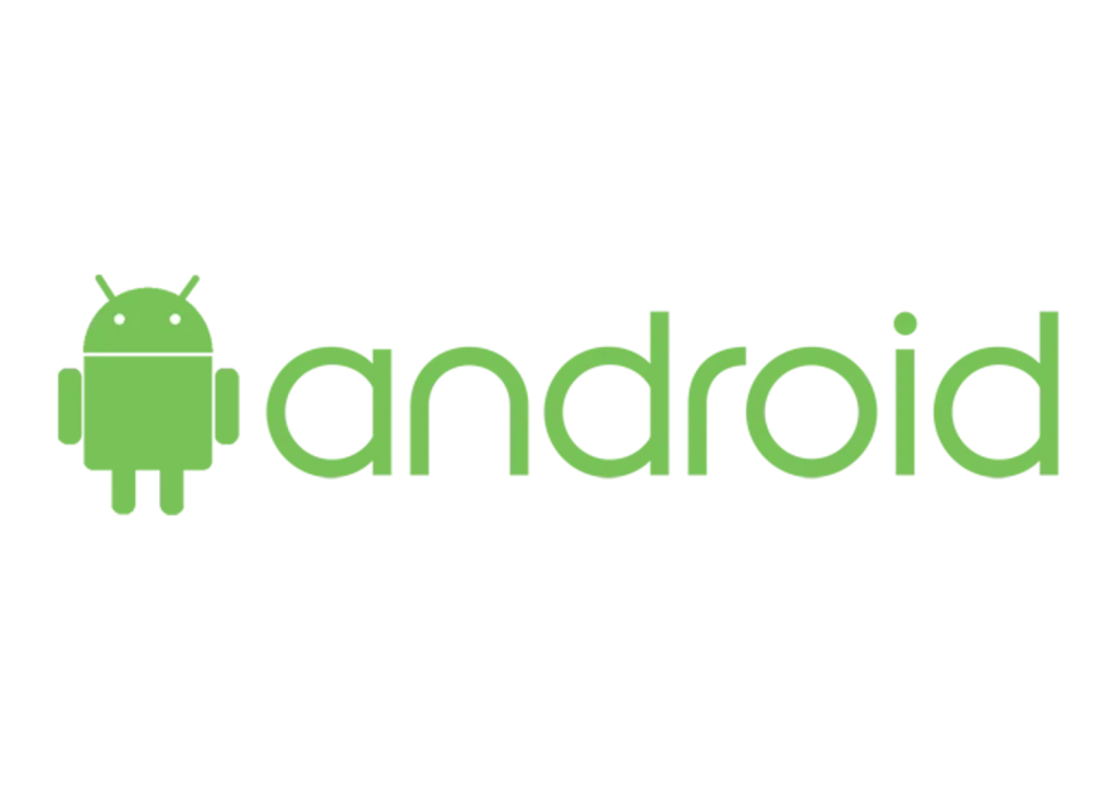 Green Android robot logo to the left of the word "android" written in green lowercase letters on a transparent background, perfect for any tech setup, whether you're customizing your kemo IPTV channel list or enhancing your KemoIPTV interface.