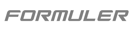 A gray logo with the word "FORMULER" written in uppercase letters. The font is modern and slightly slanted to the right, giving it a dynamic appearance. The edges of the letters are smooth and rounded, reminiscent of kemo iptv's sleek design. The background is white.